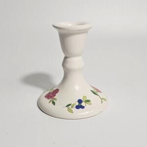 Rare Vintage Cost Plus with Tags Floral Ceramic Candle Holder 80s